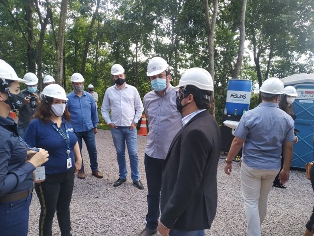 Inauguração do novo reservatorio de aguas da empresa Igás de Colíder
