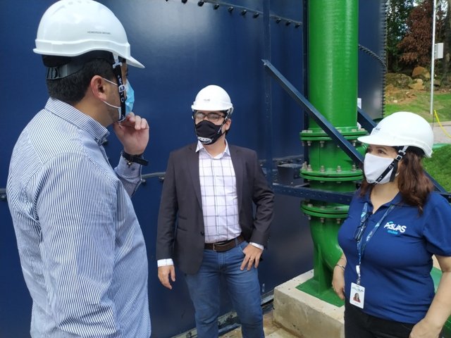 Inauguração do novo reservatorio de aguas da empresa Igás de Colíder