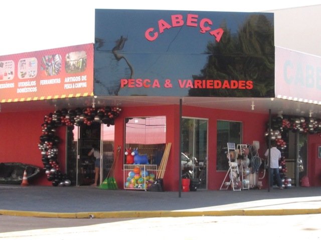 Reinaugurado hoje a loja do Cabeça Pesca & Variedades