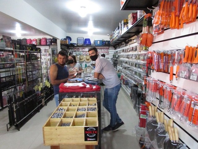 Reinaugurado hoje de manhã (31), Cabeça Pesca & Variedades em Colíder.