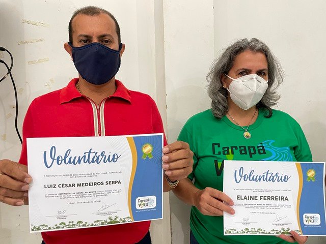 Homenagem Carapá Vivo Voluntarios e Parceiros