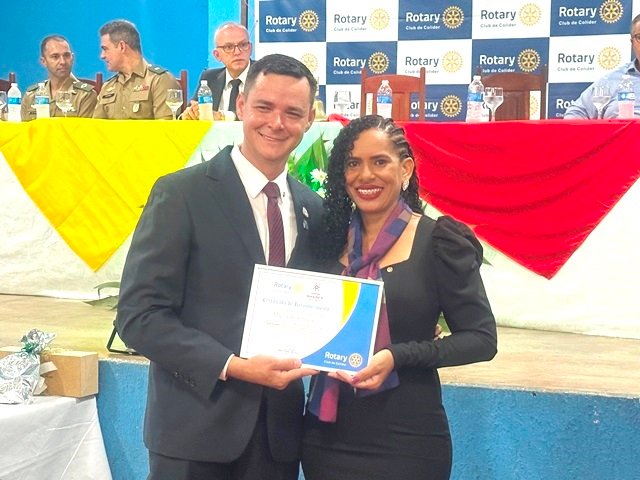 Posse Presidente Valdir Salustiano Rotary Club de Colider parte 001