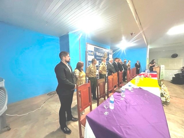 Posse Presidente Valdir Salustiano Rotary Club de Colider parte 001