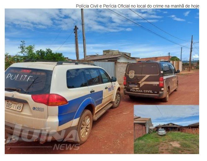 Morador encontra amigo morto na área de casa na madrugada de hoje em Juína