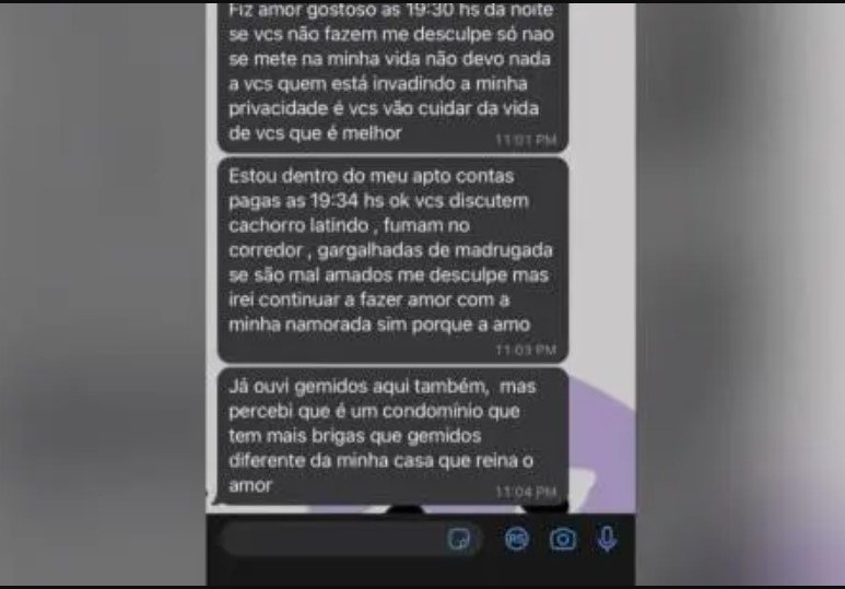 Vizinhos reclamam de gemidos e resposta de morador viraliza na web; veja