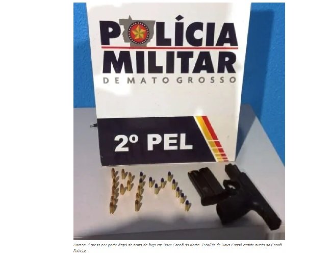 Homem é preso por porte ilegal de arma de fogo em Nova Canaã do Norte