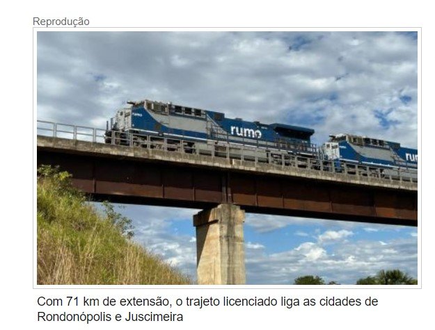 MT consegue liberação para construir 2º trecho de ferrovia estadual