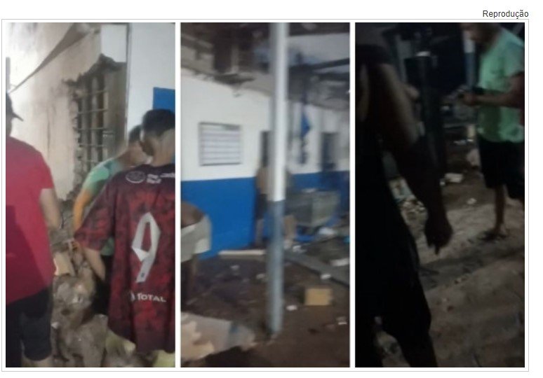 VIDEO: Moradores invadem empresa em busca de dinheiro deixado por bandidos