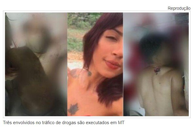 Três envolvidos no tráfico de drogas são executados em MT