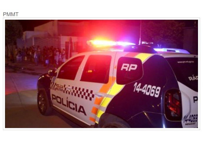 Jovem é preso pela Polícia Militar após agredir mulher com golpe de enxada