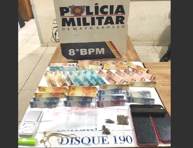 PM de Alta Floresta prende dois suspeitos por Tráfico Ilícito de Drogas