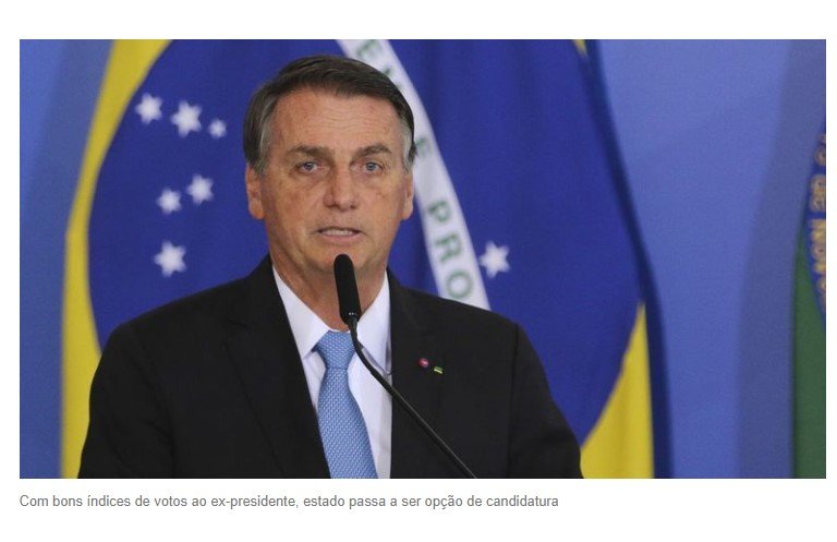Bolsonaro cogitar disputar o senado em 2026 por MT; projeto pode colocar aliados em confronto