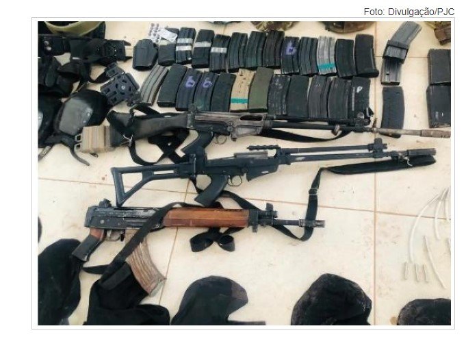 Munições apreendidas com grupo que atacou cidade em MT são comuns em guerras e de uso restrito das Forças Armadas