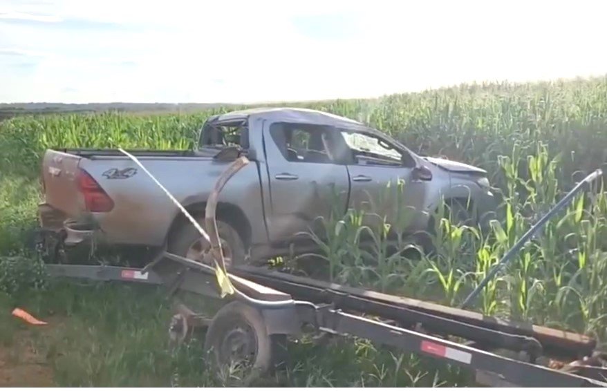 Motorista de Caminhonete morre após capotamento na MT-222