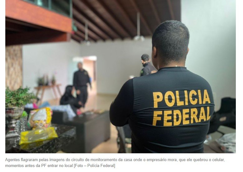 Empresário alvo da operação que apura fraudes na saúde de Cuiabá quebra celular e é preso pela PF
