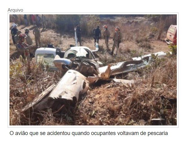 Avião comprado com propina caiu em Poconé e médico morreu