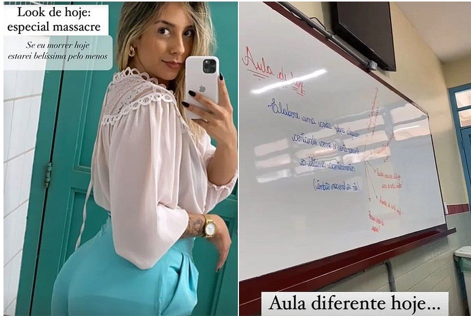 Polícia Civil investiga professora que fez 'look do massacre'