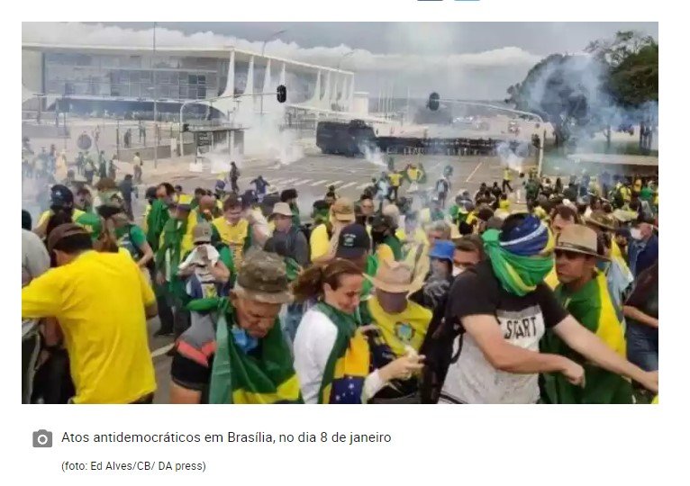 Dois dias antes do 8/1, Abin alertou GSI e Justiça sobre atos terroristas