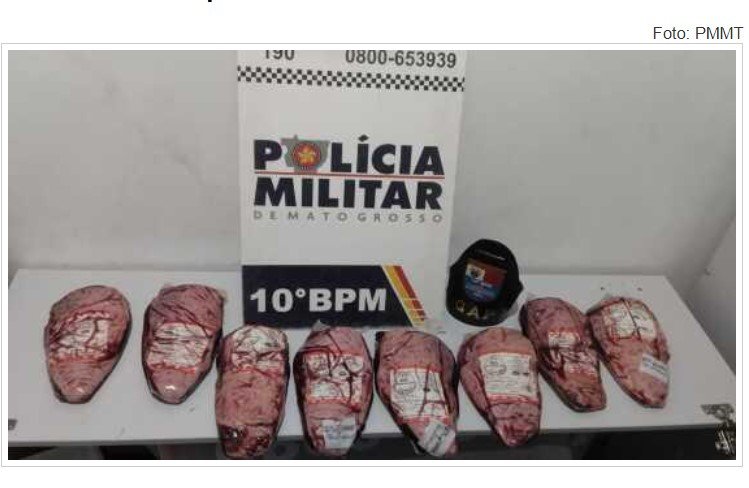 Homem é preso ao tentar roubar 8 peças de picanha pela 2ª vez em Supermercado da capital do estado.