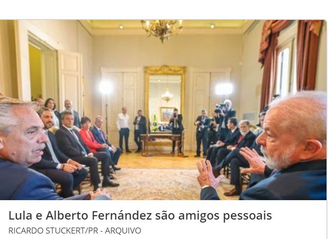 Lula se reúne com o presidente da Argentina para tratar de 'pacote de socorro ao país'