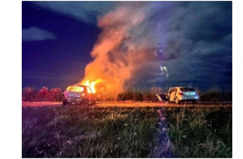 Dois morrem e 4 ficam feridos em batida entre VW Gol e Fiat Pálio em MT