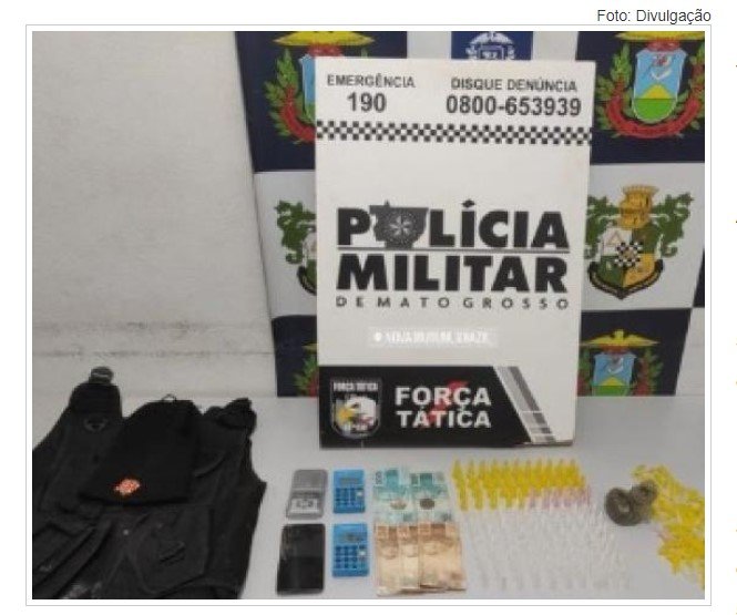 Dupla é presa por tráfico de drogas em bairro de Nova Mutum