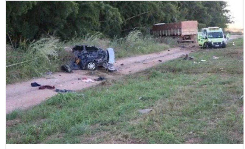 Quatro morrem em acidente entre carro e carreta em MT; segundo acidente com mortes em menos de 24 horas