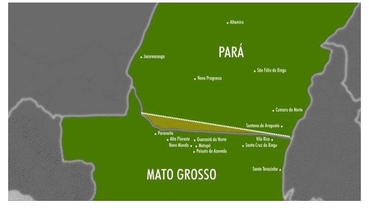 Governo aciona STF para pedir revisão dos limites entre Pará e Mato Grosso