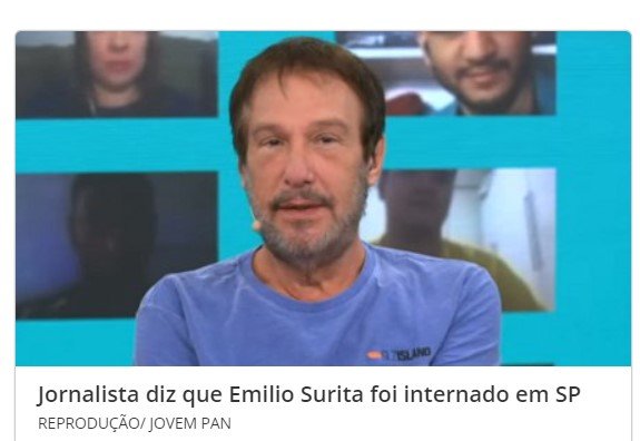 Emilio Surita é internado em hospital de São Paulo após diagnóstico de câncer, diz jornalista