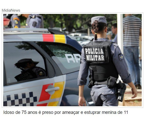 Idoso de 75 anos é preso por ameaçar e estuprar menina de 11