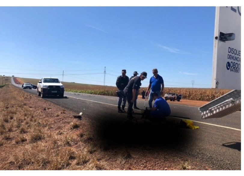 Homem tem braço arrancado e morre após ser atropelado por caminhonete em rodovia de MT