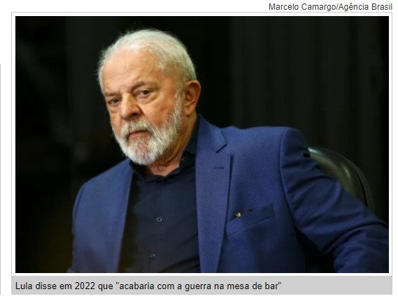Lula e Zelensky: A cervejinha não vai rolar