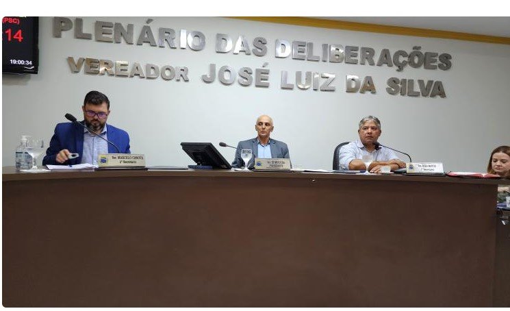 Presidente da câmara municipal vereador Zé Moreira fala sobre a sessão de 22 de maio de 2023