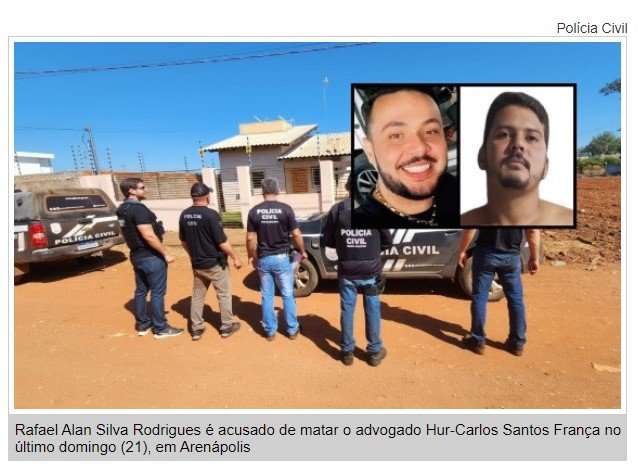Polícia Civil caça bandido que executou advogado a tiros em MT (Fotos)