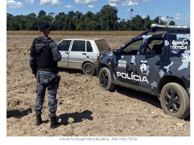 Bandidos roubam cofre, carro e dinheiro de empresa durante assalto em Sinop