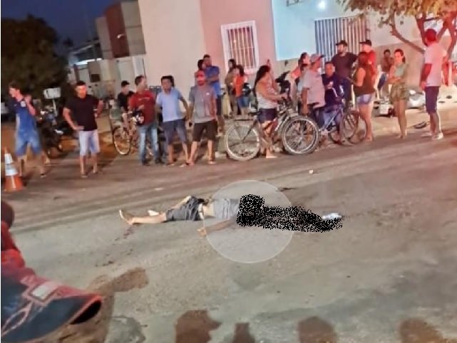 Condutor de carro foge depois de atropelar motociclista que morreu na hora em Sinop