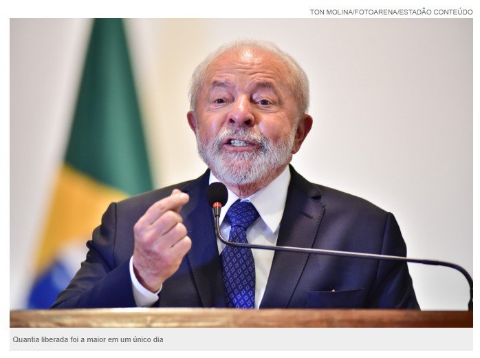 Sob risco de novas derrotas, governo Lula bate novo recorde e libera R$ 1,7 bilhão em emendas em um dia