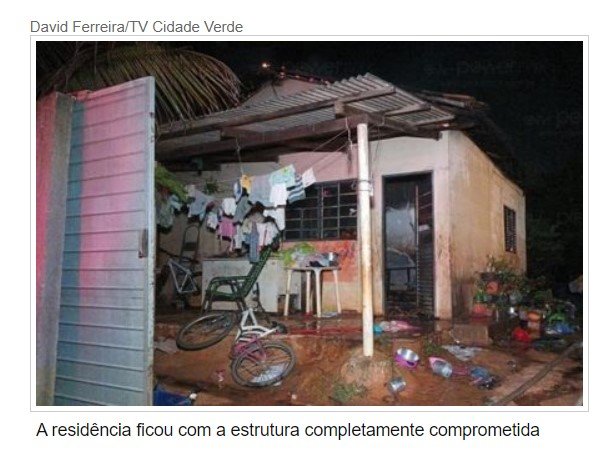 Homem ateia fogo e destrói casa após discutir com a esposa