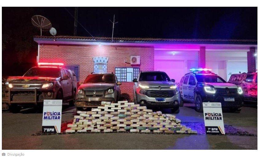 Ação integrada prende cinco pessoas e apreende 90 quilos de drogas