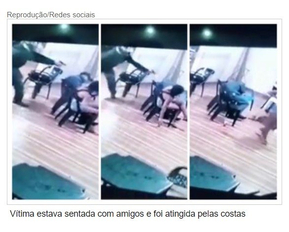 Câmera flagra assassinato à queima-roupa em bar no interior