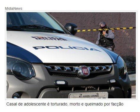 Casal de adolescente é torturado, morto e queimado por facção rival