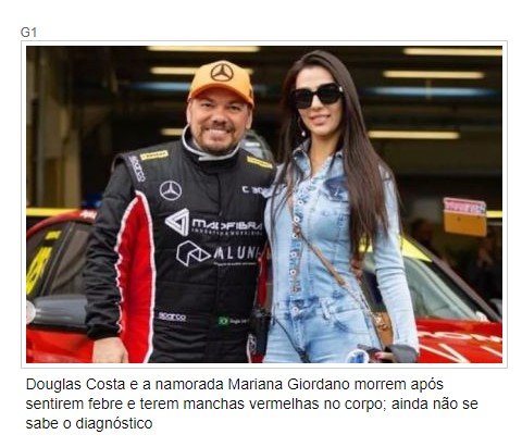 Casal morre após crise de febre, dor e erupções vermelhas pelo corpo