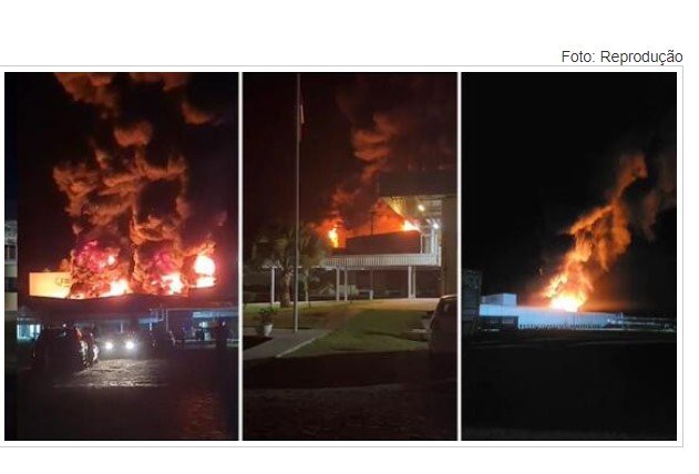 Incêndio de grandes proporções atinge unidade da JBS em cidade do interior.