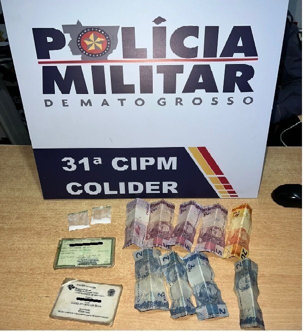 PM de Colíder prende homem ‘Aviãozinho’ do trafico.
