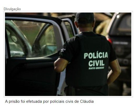 Polícia de MT prende homem de 71 anos acusado de estupro no PR