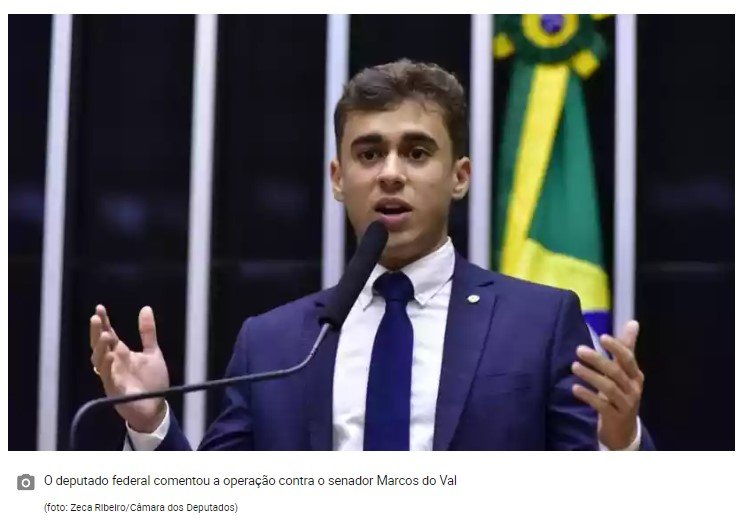 Nikolas sobre operação da PF contra Marcos do Val: 'Justiça ou vingança?'