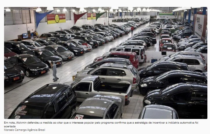 Governo amplia prazo para pessoa física comprar carro com desconto e afasta locadoras do benefício