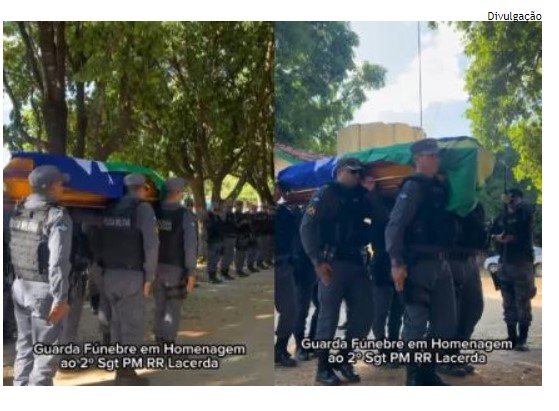 Vídeo - Polícia Militar presta homenagem em enterro de sargento