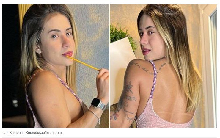 Influenciadora fatura R$ 10 mil ao atender pedido de fã e pintar quadro com o bumbum