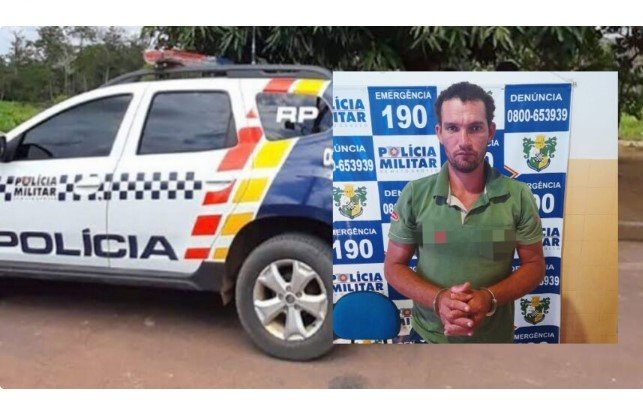 Suspeito é preso pela Polícia Militar após tentar assassinar a tiros homem em distrito de Aripuanã